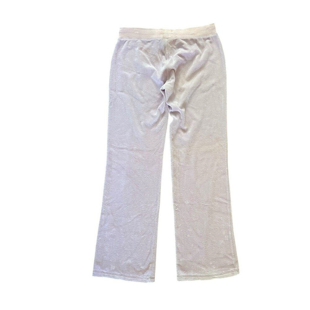 Y2K Low Rise Bootcut Terry Cloth Pants Size M Baby Pink Coquette Paris Hilton‎